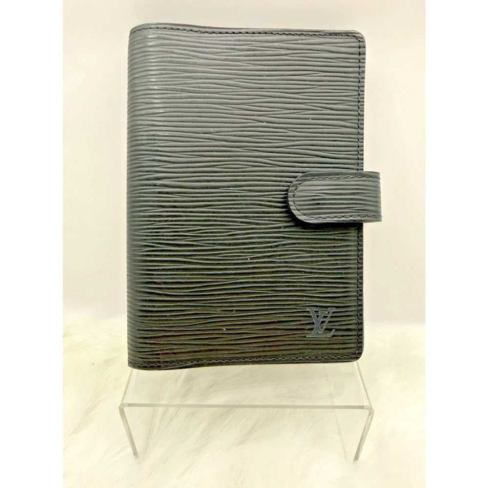 Louis Vuitton Black Epi Leather Agenda PM W/Box